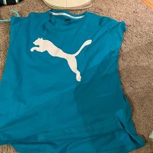Blue puma shirt
